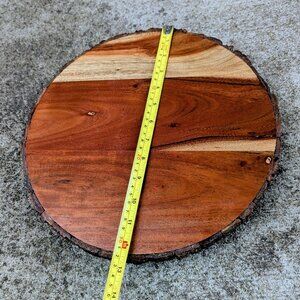 12 inch Round Wooden Lazy Susan